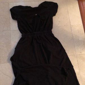 Black gown dress FREE PEOPLE